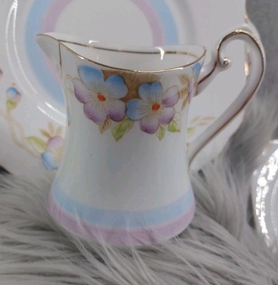 Vtg TF&S Viola Creamer Milk Replacement Phoenix Ware Violets Lavender Blue