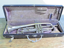 Vintage CONN WWII US ARMY BAND BUGLE 345th Air force Band 40th Army Band -USED