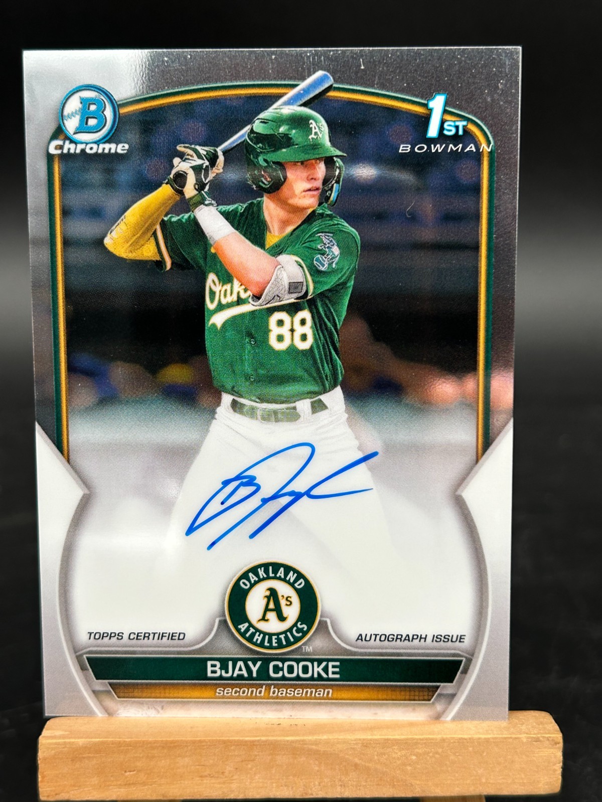 2023 Bowman Chrome Bjay Cooke 1st Auto #CPA-BCE Athletics