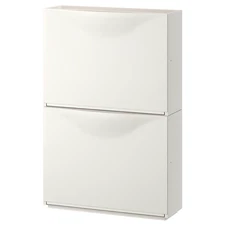 IKEA TRONES Shoe/storage cabinet, white, 20 1/2x7 1/8x15 3/8 ", New