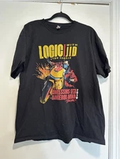 Logic and JID XL Confession Of A Beautiful Mind 2019 Tour Black Graphic Tee