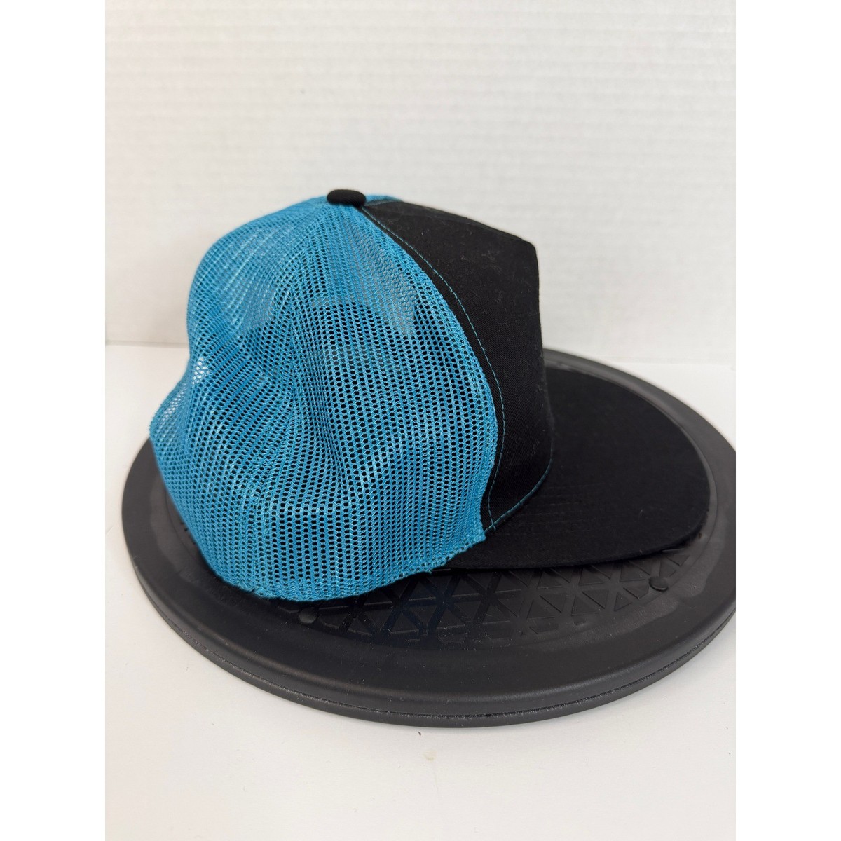 Have A Killer Day Robot Graphic Trucker Hat Black Blue Snapback Mesh Cap View 2
