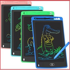 4 Pack LCD Writing Tablet for Kids, 8.5 Inch Colorful Doodle Board Drawing Table
