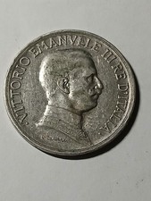 Moneta Argento 0,835 V.emanuele Ill - 1 Lira 1917  5gr - 23mm
