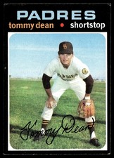 1971 Topps Card Baseball Tommy Dean San Diego Padres #364 EX+