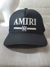 Amiri Black Trucker Hat OS with AMIRI Logo
