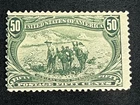 US Stamp 291 1898 Trans Mississippi 50c Mint OG H Collectible Stamp (94)
