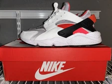 Nike Air Huarache Men’s Size 11 White/Metallic Silver Blanc/Argent DX4259 100