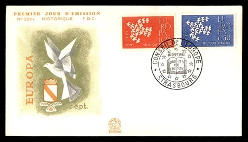 Mayfairstamps France FDC 1961 dual Europa First Day Cover aaw_49297