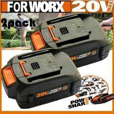 2pack For WORX 20V MAX Extend Lithium Battery 20 Volt WA3520 WA3525 WA3575 WG155