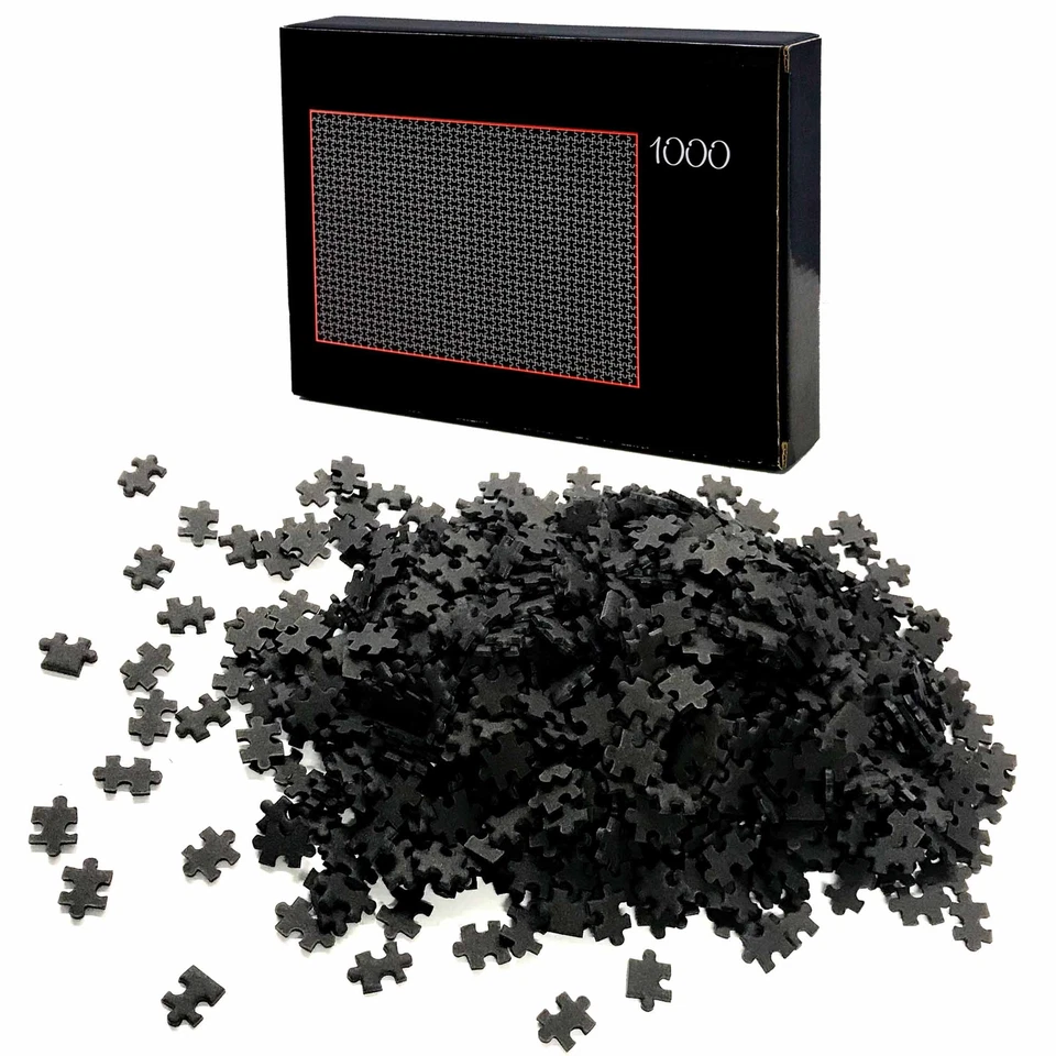 2er Set Puzzle 1000 Parti Nero E Bianco Difficile Adulti Puzzle per Adulti - Immagine 2 di 4