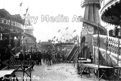 Crr-57 Animierter Jahrmarkt, Stratford auf Avon Mopp, Warwickshire. Foto