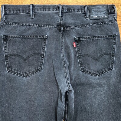 Levis 550 Relaxed Fit Straight Mens Tag 38x30 Western Light
