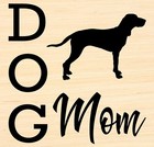 Vinyl Decal Car Signs Sticker You Pick Size & Color - Bluetick Coonhound Dog Mom