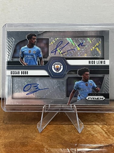 2024-25 Prizm EPL OSCAR BOBB RICO LEWIS Dual Autos Base #MCA Manchester City
