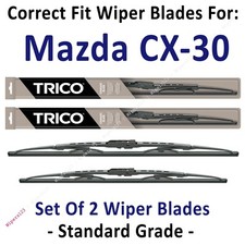 Wiper Blades 2-Pack Standard Wipers - fit 2020 Mazda CX-30 - 30260/160