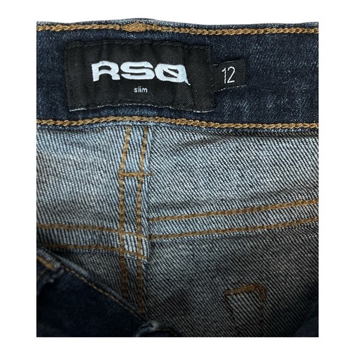 RSQ Jeans Girls size 12 Manhattan High Rise Skinny Distressed Denim - Picture 4 of 8