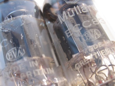 EARLY RARE PAIR 12AX7 - ECC83 - MULLARD -Tubes made in Great