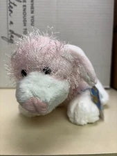 Ganz Webkinz Plush HM228 Pink & White Dog All Tags Brand New w Code B