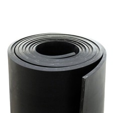 Verstärkte Gummimatte mit 2 . Gewebeeinlage , Dicke 4 mm Gummiplatte