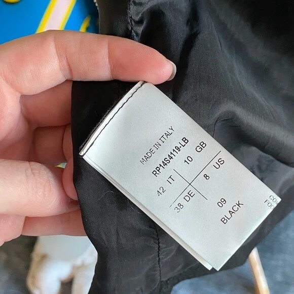 Abito Rick Owens blister pelle biker zip canotta avant toi ann demeulmeester