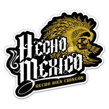Hecho En Mexico Vinyl Sticker - SELECT SIZE