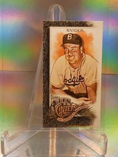2022 Allen and Ginter Base Mini Black Border #154 Duke Snider - Brooklyn Dodgers