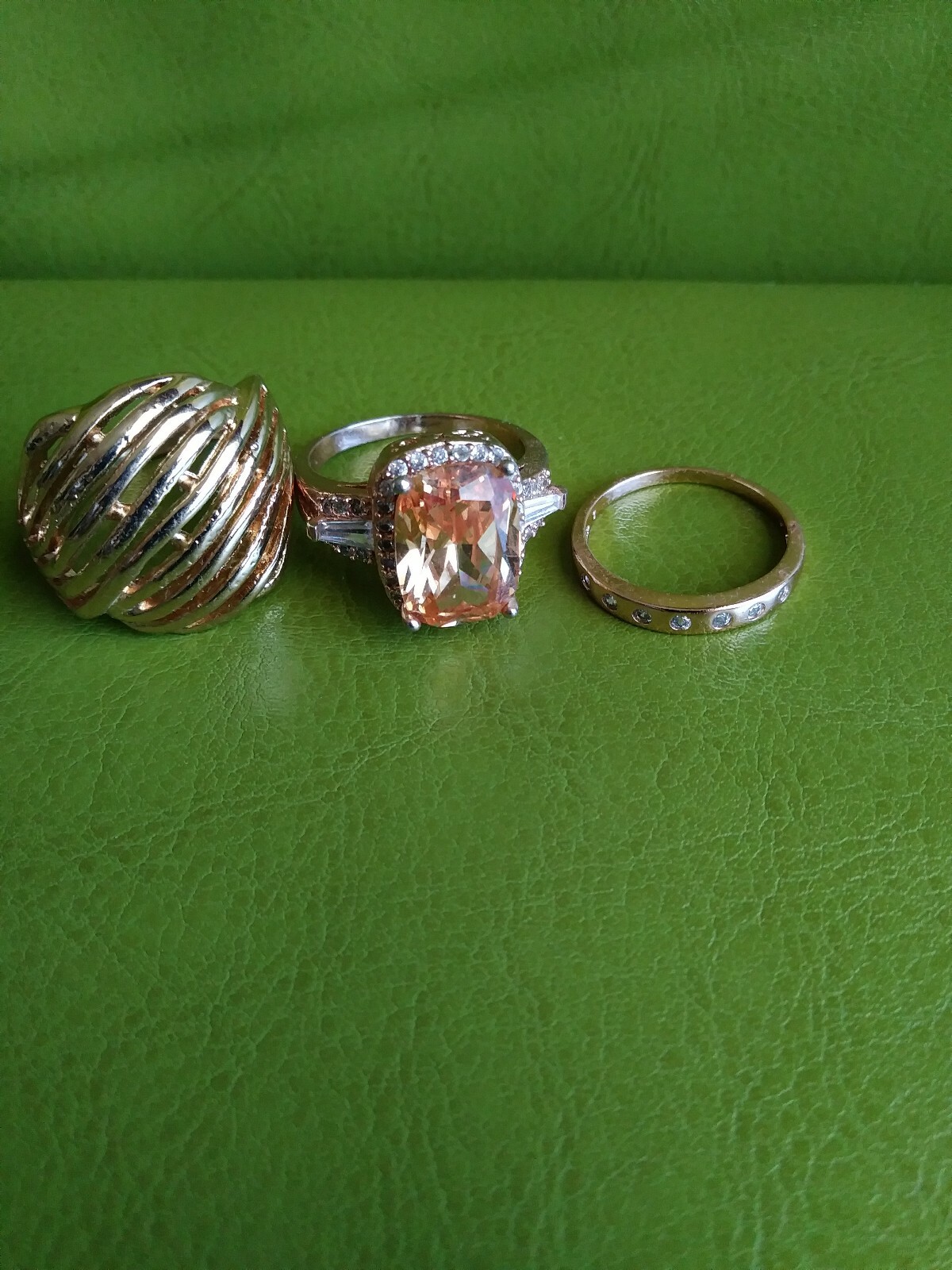 Rings Bronze colored Citrine Costume Jewelry Ring lot Size 9 eBay
