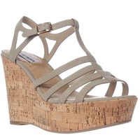 Steve Madden Nalla Wedge Strappy Sandals - Taupe, 10 Us on sale Steve Madden Nalla Wedge Strappy Sandals - Taupe, 10 Us on sale