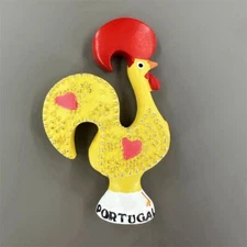 Portugal creative logo rooster Tourist Souvenir 3D Resin Fridge Magnet GIFT IDEA