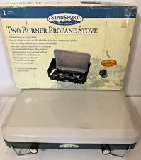 StanSport Two Burner Propane Stove Two 5000 B.T.U. Anti Clog Burners