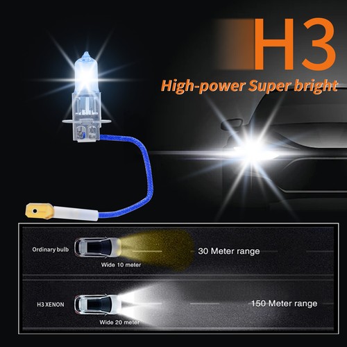 H3 Halogen Birne Xenon Style - Scheinwerfer Lampe für OPEL CORSA D S07 - 8500 K - Bild 4 von 7