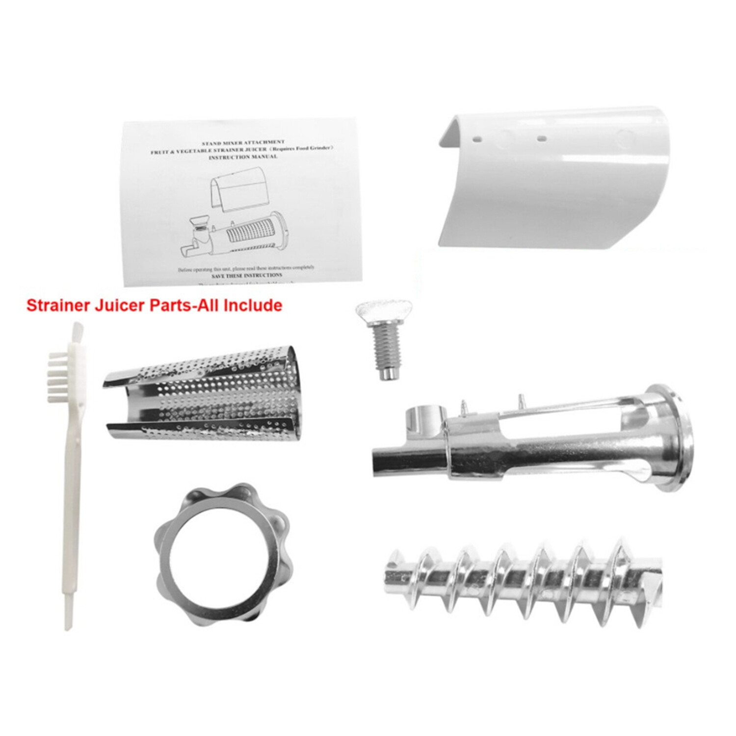 Tomato Juicer Fruit & Vegetable Strainer Attachment For Kitchenaid Food