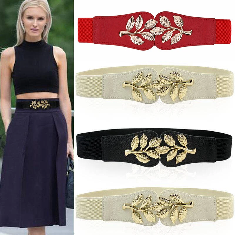 Gold V-Letter Belt Women's Fashion Belts Black Brown Cinturon Girl Waistband