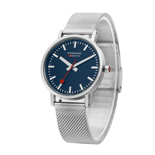 Genuine Mondaine Quartz Watch Men Women 36mm 3ATM Metal Band Made in Swiss - Picture 1 of 8