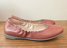 Women's Ecco Incise Enchant Mauve Pink Leather Flats Sz 37