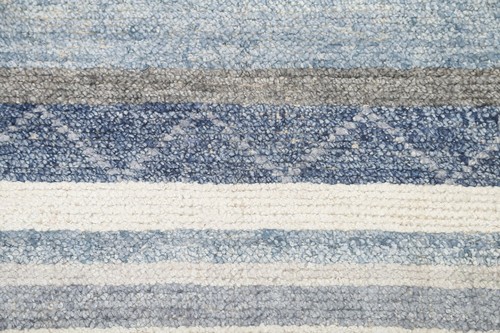 Handwoven Luxury Hand-Knotted Modern Wool/ Silk Indian Rugs 4x6 ft - Picture 8 of 17