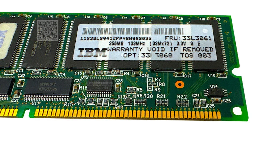 33L3061 I IBM 256MB ECC SDRAM DIMM PC133 Registered Memory Module 33L3060 - Image 2 of 4