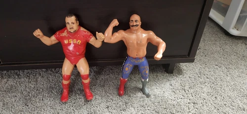 Vintage LJN WWE WWF Wrestling Superstar Figures Nikolai Volkoff And Iron Sheik