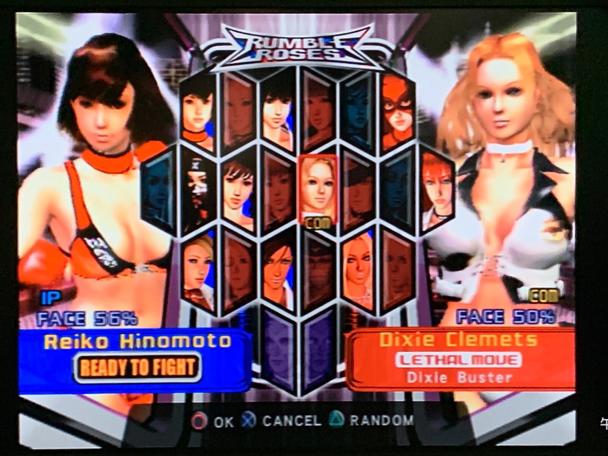 PS2販促ポスター RUMBLEROSES PlayStation2 プレステ2 SONY PS2 Japan Rumble Roses from Japan PlayStation 2 NTSC-J