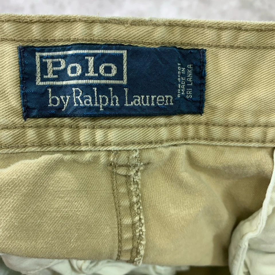 Pantalones Cortos de Carga Polo Ralph Lauren Gellar Para Hombres 36 Caqui 10" Utilidad Gorpcore Senderismo Foto 4 de 4