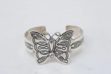 Estate Jewelry - Navajo Butterfly Silver Bracelet