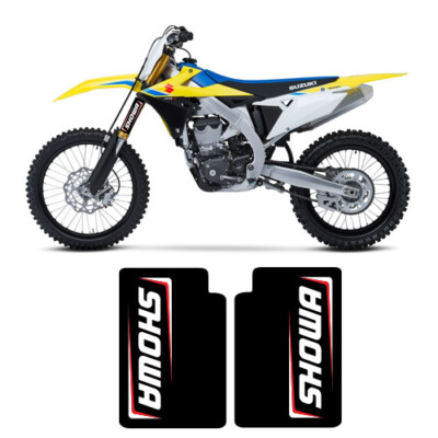 SHOWA Fork STICKERS Mx Dirt Bike GRAPHICS FITS ALL Bikes! Black,Whit & Red  Logo