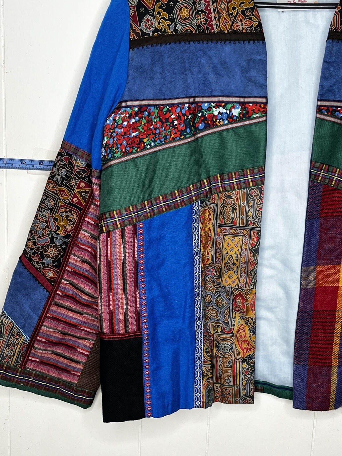 Quilt Embroidered Patchwork Hand Made Jacket Blaz… - image 3