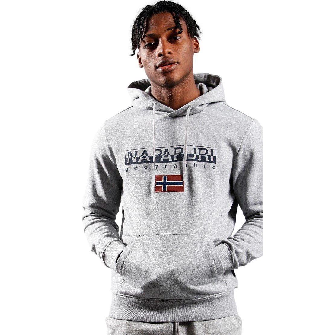 Napapijri clearance hoodie grey