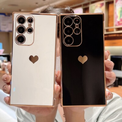 Cute Love Heart Phone Case For Samsung Galaxy S22Ultra S21 S20FE A53 A52 A13 A12