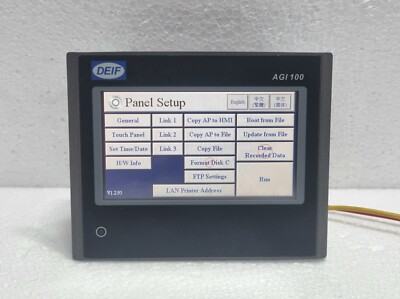 Deif AGI 104-2 Hmi Touch Panel 1241000010A Ver. V1.5-2.0-C2G 100
