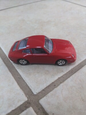 Vintage 1993 Burago Porsche 911 Carrera 1/43 Scale Model Sport Car
