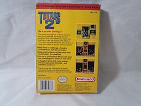 Nintendo Tetris 2 (NES)  Cib & Clear protective case