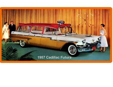 1957 Cadillac Futura Ambulance Refrigerator Tool Box Magnet 1957 Cadillac Futura Ambulance Refrigerator Tool Box Magnet